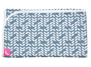 MOTHERHOOD - KOCYK BAWEŁNIANY LETNI  80X100 DWUSTRONNY NIEBIESKI CLASSICS NOWOSĆ