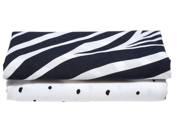 MOTHERHOOD - OTULACZE FLANELOWE PREMIUM 80X120 CM ZEBRA NIEBIESKA  2 SZTUKI