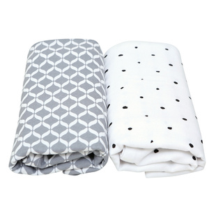 MOTHERHOOD - OTULACZE FLANELOWE PREMIUM 80X120 CM SZARY CLASSICS 2 SZTUKI