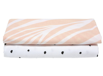 MOTHERHOOD - OTULACZE FLANELOWE PREMIUM 80X120 CM ZEBRA ŁOSOSIOWA  2 SZTUKI