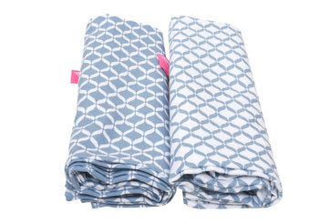 MOTHERHOOD - OTULACZE FLANELOWE PREMIUM 80X120 CM NIEBIESKI CLASSICS2 SZTUKI