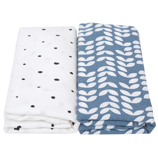 MOTHERHOOD - OTULACZE FLANELOWE PREMIUM 80X120 CM NIEBIESKI CLASSICS NOWOŚĆ 2 SZTUKI