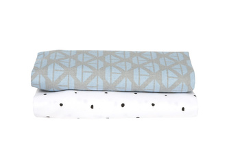 MOTHERHOOD - OTULACZE FLANELOWE PREMIUM 80X120 CM STATKI NIEBIESKIE 2 SZTUKI