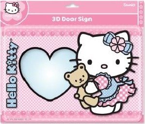 Tabliczka na drzwi Hello Kitty - 3D